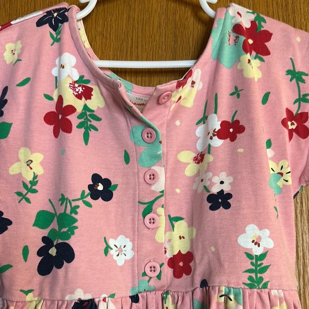 Hanna Andersson Pink Flutter Sleeve Sundress